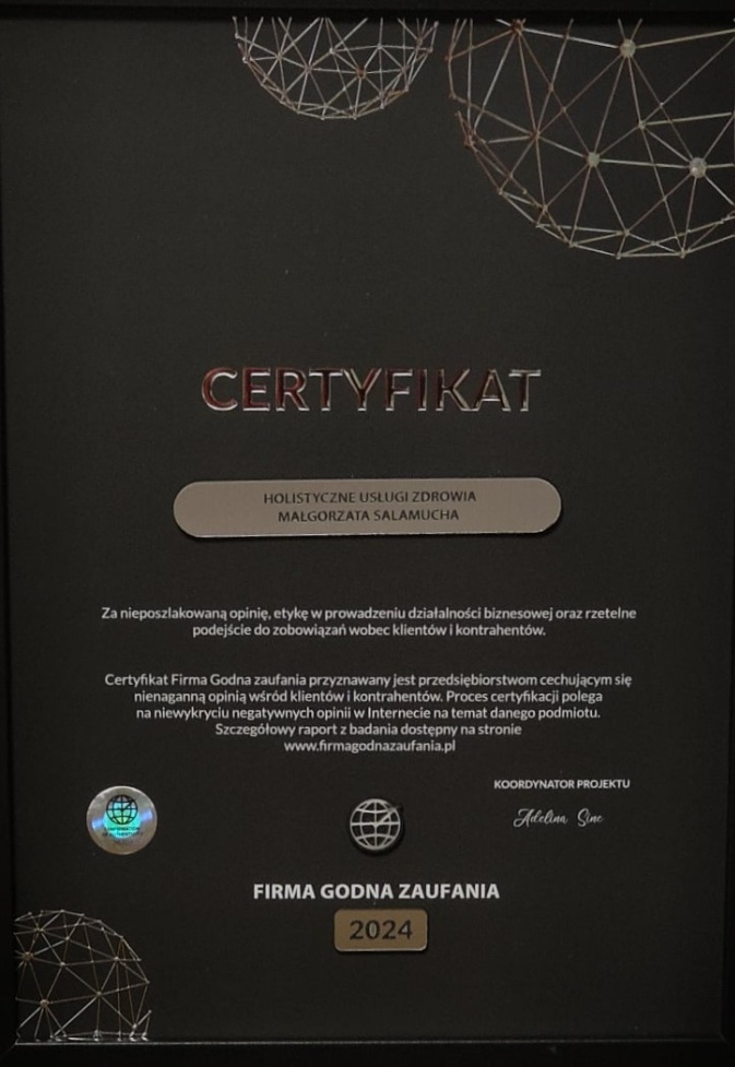 Certyfikat Firma Godna Zaufania